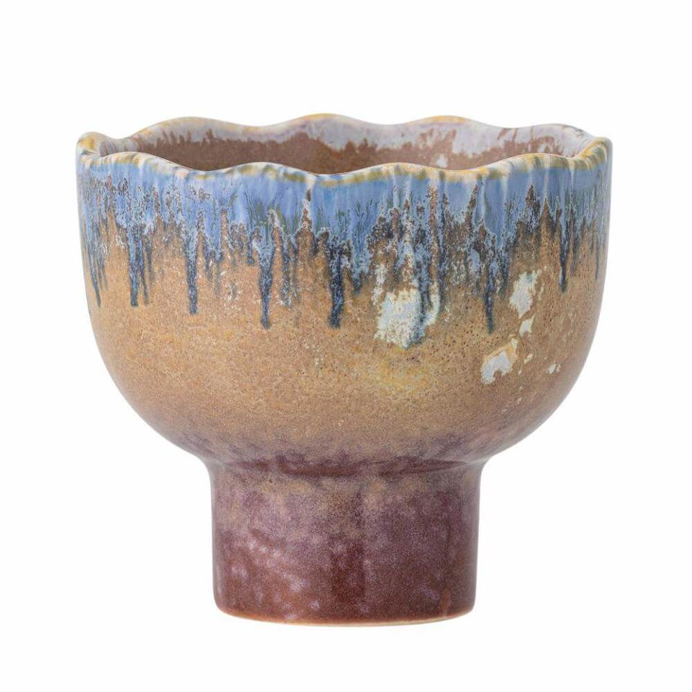 Bloomingville Cloe Stoneware Candle Holder Blue